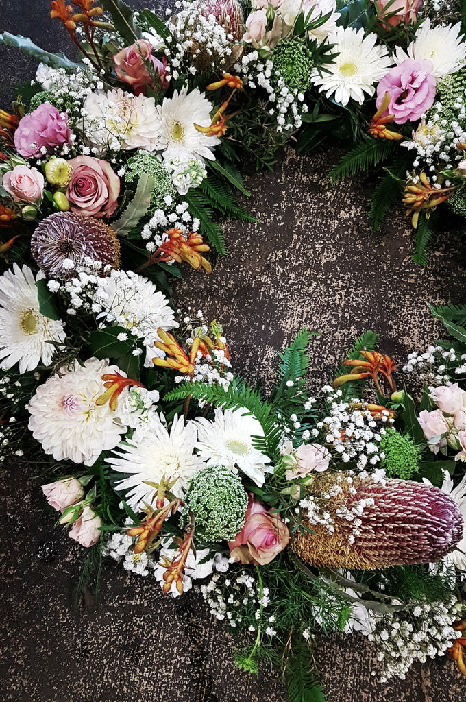 Funeral wreath delivery canberra, funeral flowers, 